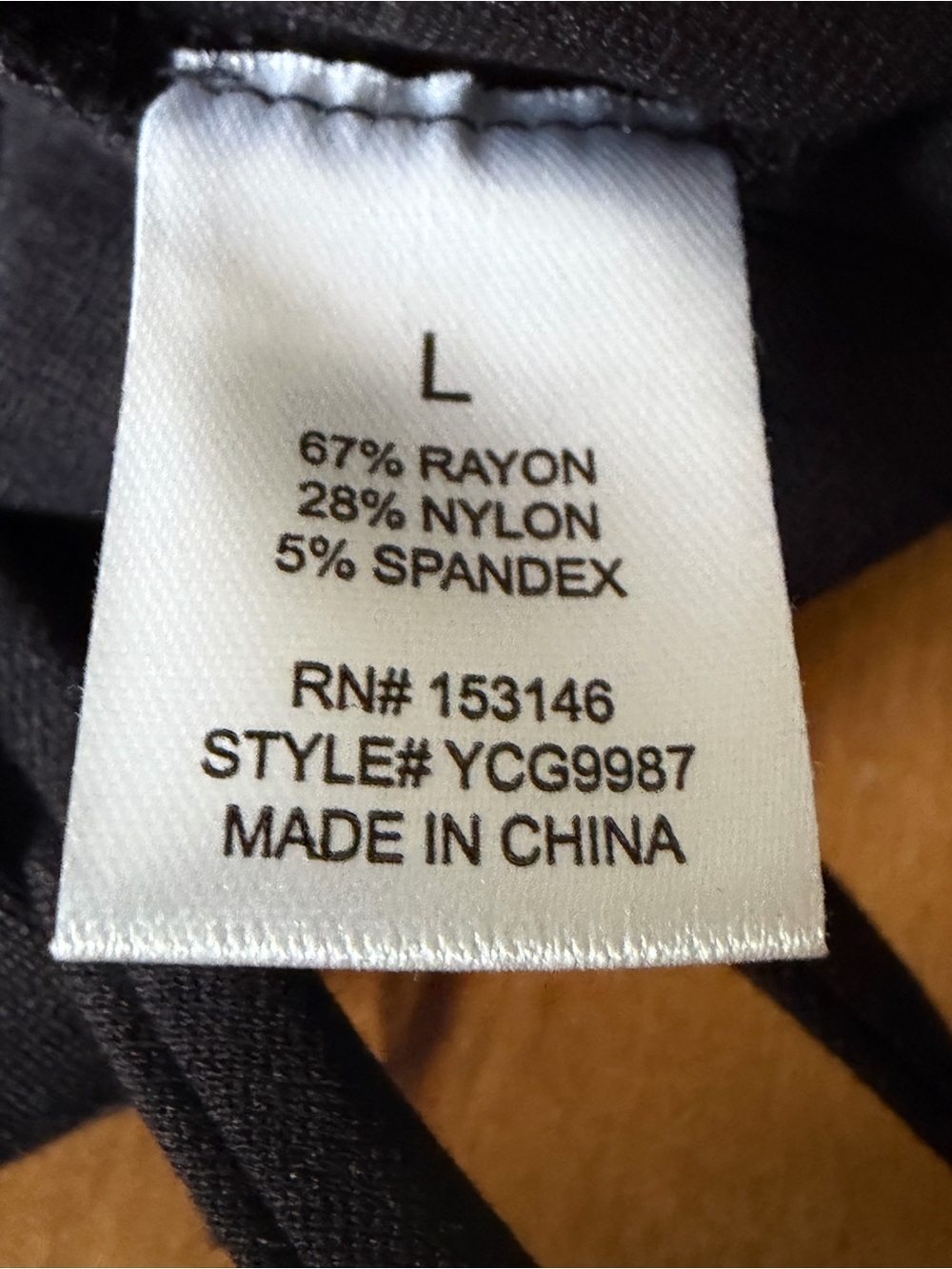 Vintage GLG black tie front vest Classic size large - Picture 6 of 7